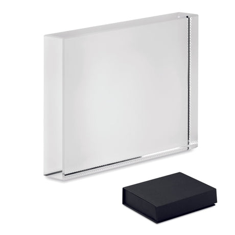 Cadre Trophée En Cristal Blo Personnalisable Transparent Accesoires De Bureau
