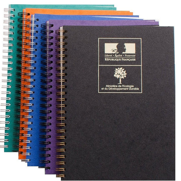 Carnet de notes à spirales en carton recyclé ♻️ personnalisable fabriqué en 🇫🇷