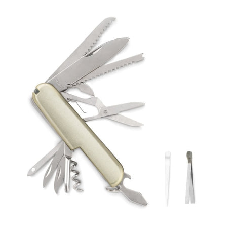 Canif De Luxe 13 Fonctions Mcgregor Personnalisable Silver Outils & Lampes Torches