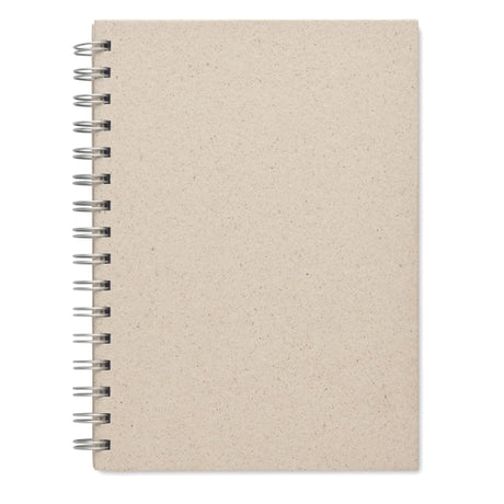Carnet À Spirales A5 Grass Book Personnalisable Beige Carnets