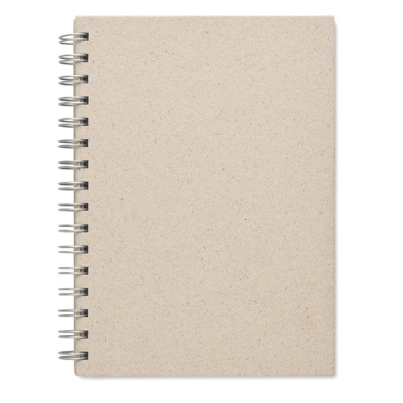 Carnet À Spirales A5 Grass Book Personnalisable Beige Carnets