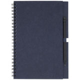 Carnet À Spirales Luciano Eco Avec Crayon Moyen Format Personnalisable Bleu Papeterie Personnalisée