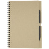 Carnet À Spirales Luciano Eco Avec Crayon Moyen Format Personnalisable Naturel Papeterie