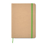 Carnet A5 En Carton Recyclé Everwrite Personnalisable Lime Carnets