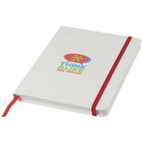 Carnet De Notes Blanc A5 Spectrum Avec Élastique Couleur Papeterie