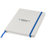 Carnet De Notes Blanc A5 Spectrum Avec Élastique Couleur Papeterie