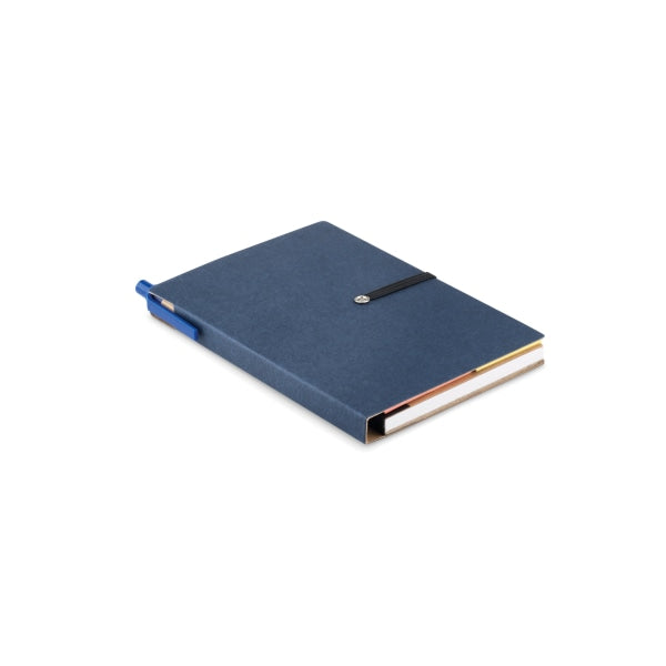 Carnet Recyclé Ligné Et Stylo Reconote Personnalisable Blue Carnets
