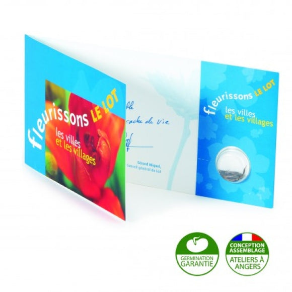 Carte Personnalisable Avec Capsules De Graines Pour Tous Vos Évènements Plantes Publicitaires