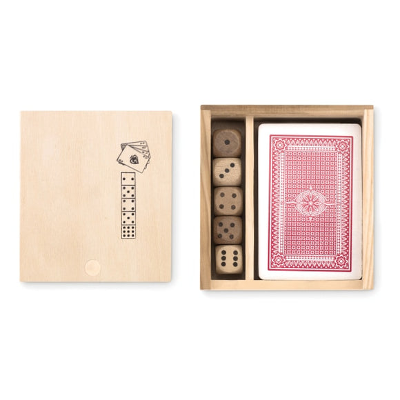 Cartes À Jouer Et 5 Dés Las Vegas Personnalisable Brown Jeux