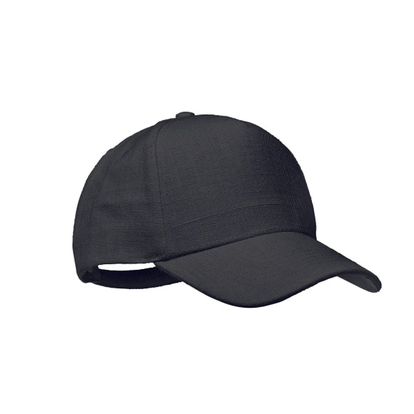 Casquette Baseball En Chanvre Naima Cap Personnalisable Black Chapeaux