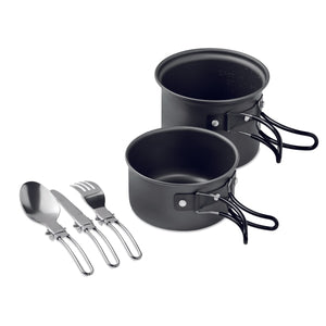 Casseroles Camping Et Couverts Potty Set Personnalisable Black Accessoires De Déjeuner