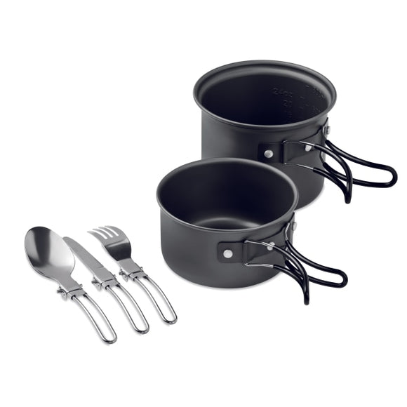 Casseroles Camping Et Couverts Potty Set Personnalisable Black Accessoires De Déjeuner