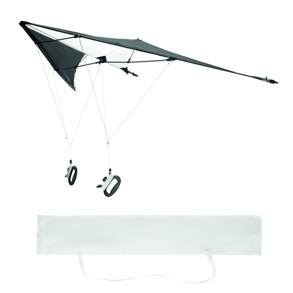 Cerf-Volant En Polyester Fly Away Personnalisable Noir Articles De Plage