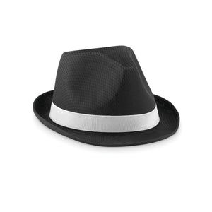Chapeau De Couleur En Polyester Woogie Personnalisable Noir Chapeaux