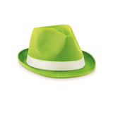 Chapeau De Couleur En Polyester Woogie Personnalisable Lime Chapeaux