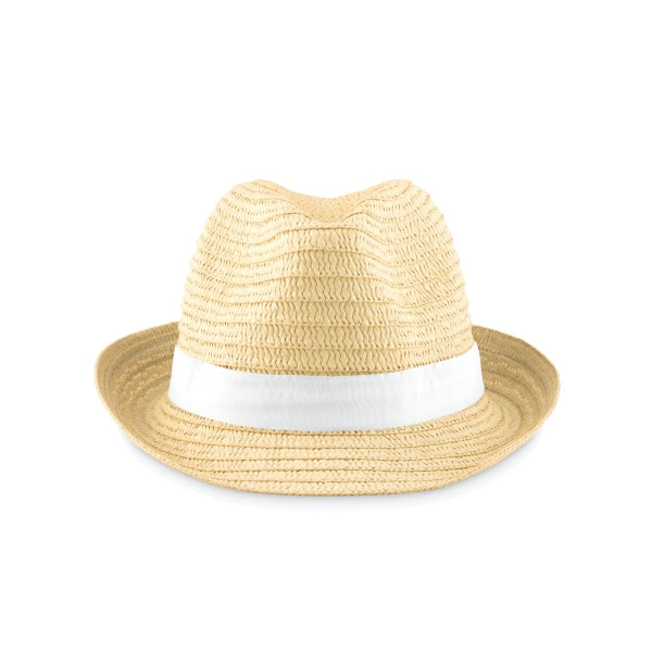 Chapeau De Paille Boogie Personnalisable White Chapeaux