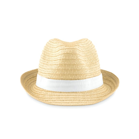 Chapeau De Paille Boogie Personnalisable White Chapeaux