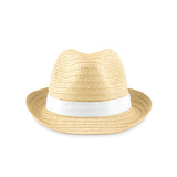 Chapeau De Paille Boogie Personnalisable White Chapeaux