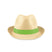 Chapeau De Paille Boogie Personnalisable Lime Chapeaux