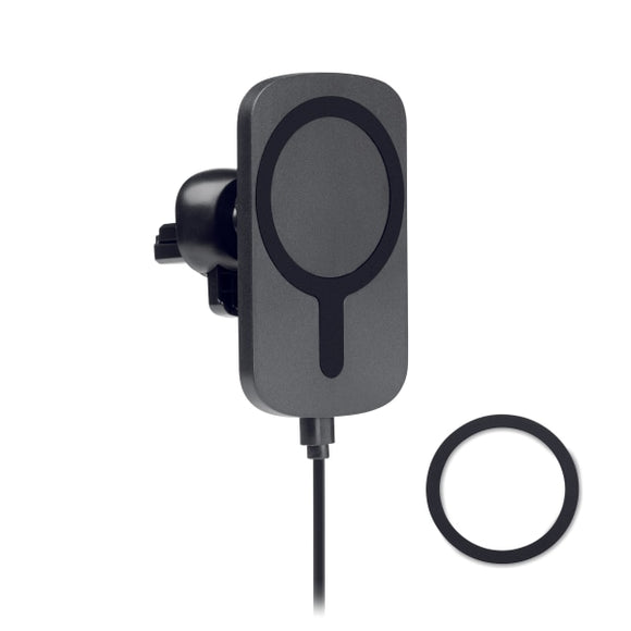 Chargeur Sans Fil Magnétique Adia Personnalisable Noir Chargeurs