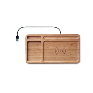 Chargeur Sans Fil Organiseur Cleandesk Personnalisable Brown Chargeurs