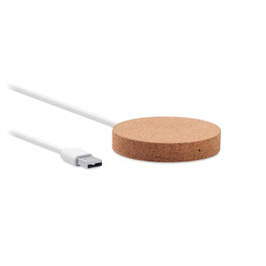 Chargeur Sans Fil Rond Koke Personnalisable Beige Chargeurs