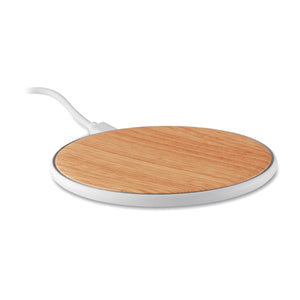 Chargeur Sans Fil Rond Tispad Personnalisable White Chargeurs