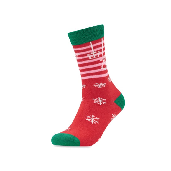 Chaussettes De Noël Taille M Joyful Personnalisable Red Textile