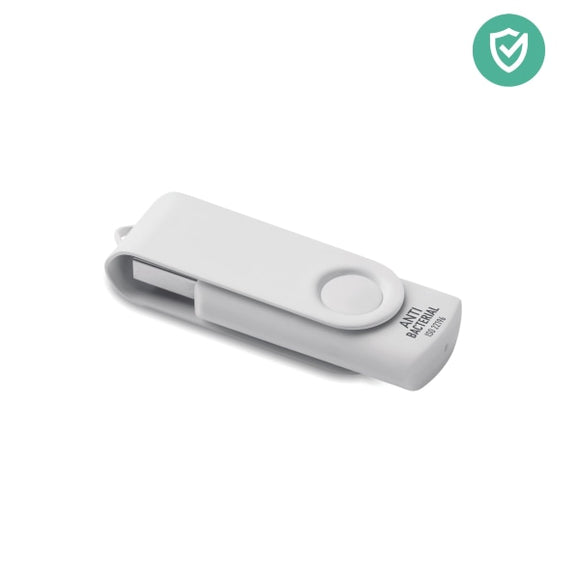 Clé Usb 16Gb Antibactérienne Tech Clean Personnalisable White