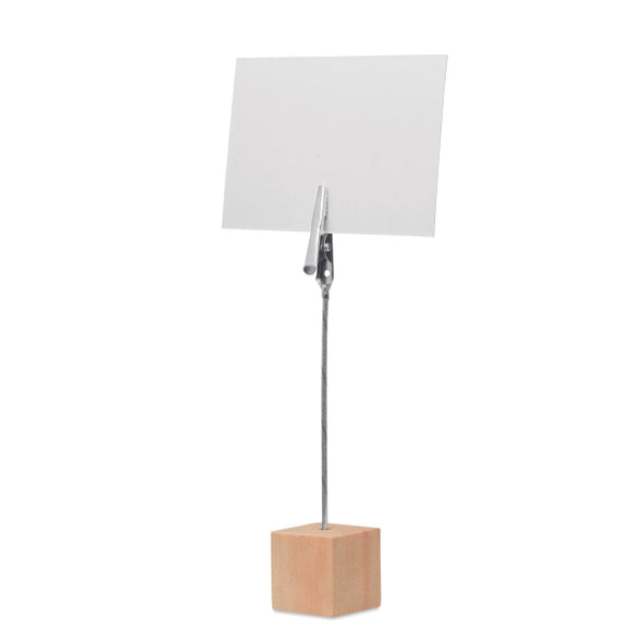 Clip Mémos En Bois De Pin Hello Clip Personnalisable Brown Accesoires Bureau
