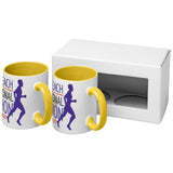 Coffret Cadeau 2 Pièces Sublimées Ceramic Personnalisable Récipients Boisson