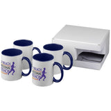 Coffret Cadeau 4 Pièces Sublimées Ceramic Personnalisable Récipients Boisson