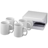 Coffret Cadeau 4 Pièces Sublimées Ceramic Personnalisable Récipients Boisson