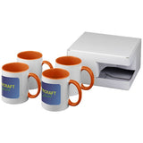 Coffret Cadeau 4 Pièces Sublimées Ceramic Personnalisable Récipients Boisson
