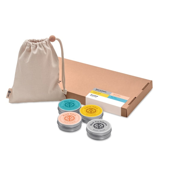 Coffret Voyage Vegan Unisexe Elegance Personnalisable Brown Soins De La Personne