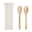 Couverts À Salade En Bambou Mayen Set Personnalisable Beige Accessoires Culinaires