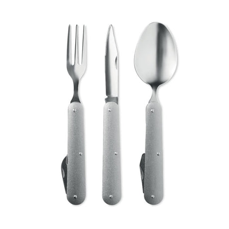 Couverts De Camping 3 Service Personnalisable Silver Plein Air