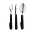 Couverts De Camping 3 Service Personnalisable Noir Plein Air