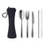 Couverts En Acier Inoxydable 5 Service Personnalisable Black Accessoires De Déjeuner