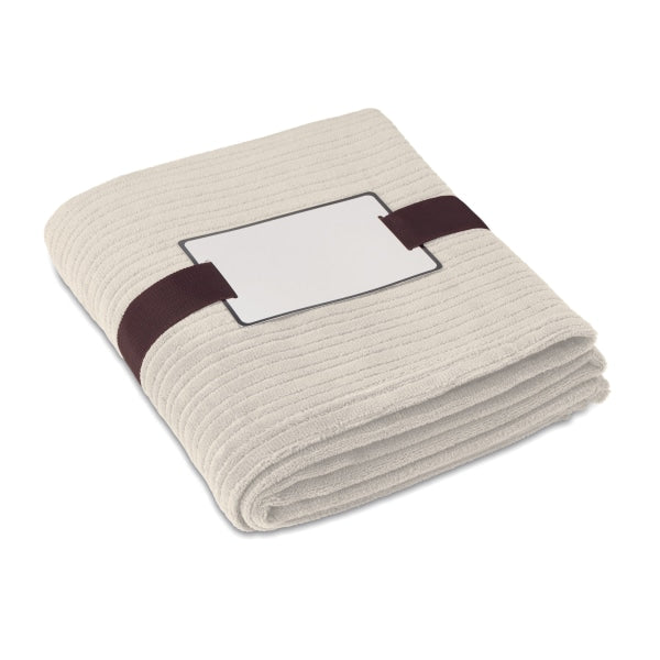 Couverture Polaire 240 Gr/M² Cap Code Personnalisable Beige Maison & Bien-Être