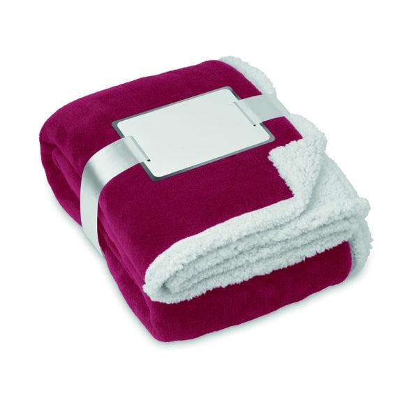 Couverture Pp / Sherpa Zermatt Personnalisable Burgundy Maison & Bien-Être