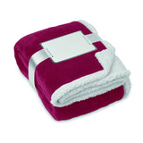 Couverture Pp / Sherpa Zermatt Personnalisable Burgundy Maison & Bien-Être