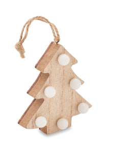 Sapin en bois avec lumières LULIE personnalisable-0