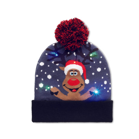 Bonnet de Noël tricoté avec LED SHIMAS LIGHT personnalisable-0
