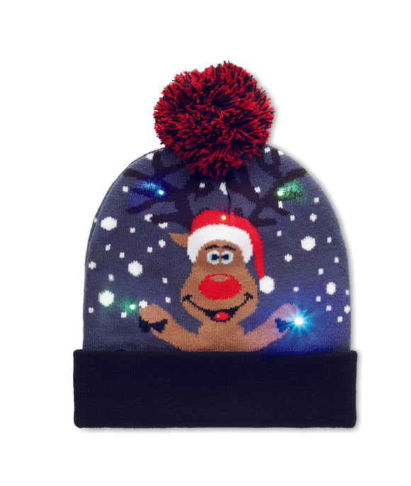 Bonnet de Noël tricoté avec LED SHIMAS LIGHT personnalisable-0