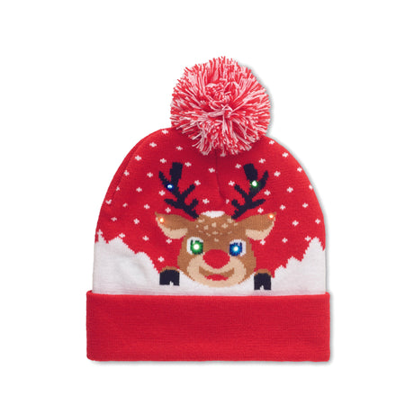 Bonnet de Noël tricoté avec LED SHIMAS LIGHT personnalisable-1