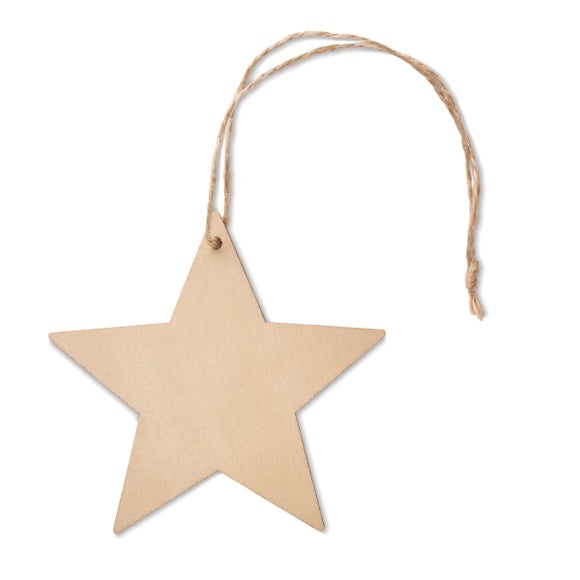 Décoration Forme Étoile Esty Personnalisable Brown