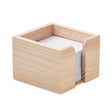 Distributeur Note Mémo En Bois Sequoia Personnalisable Brown Accesoires De Bureau