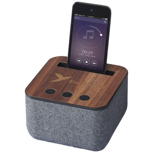 Enceinte Bluetooth® Shae En Bois Et Tissu Personnalisable Audio & Vidéo