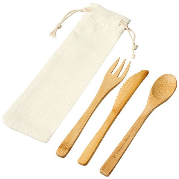 Ensemble De Couverts Celuk En Bambou Personnalisable Ustensiles Cuisine
